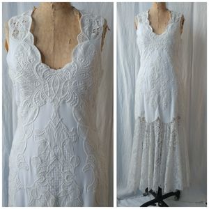 Jonathan Simkhai Lace Overlay Dress 10